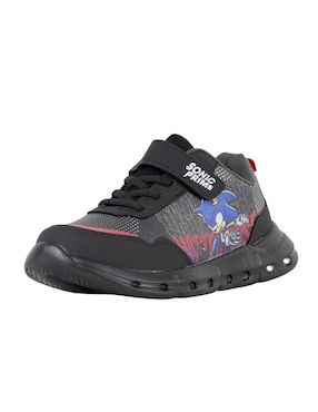 Tenis luz led Kuali Shoes para niño Sega Sonic