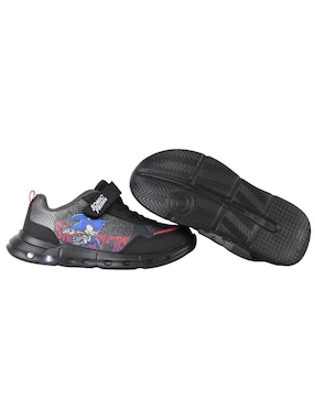 Tenis luz led Kuali Shoes para niño Sega Sonic