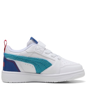 Tenis Puma para niño Rebound V6 Lo Run Fun Ac Ps