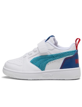 Tenis Puma para niño Rebound V6 Lo Run Fun Ac Ps