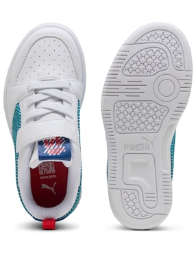 Tenis Puma para niño Rebound V6 Lo Run Fun Ac Ps