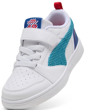 Tenis Puma para niño Rebound V6 Lo Run Fun Ac Ps