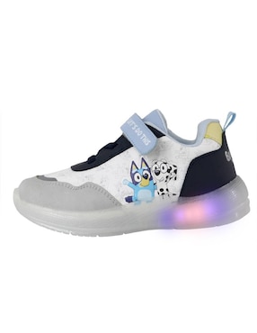 Tenis luz led Kuali Shoes para niño Bluey