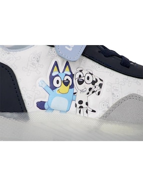 Tenis luz led Kuali Shoes para niño Bluey