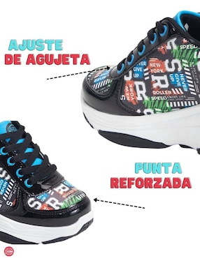 Tenis con ruedas Speed Roller para niño Street Skate