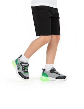 Tenis luz led Kuali Shoes para niño Minecraft