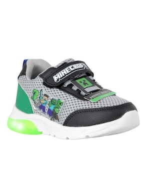 Tenis luz led Kuali Shoes para niño Minecraft
