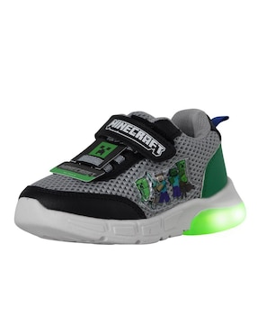 Tenis luz led Kuali Shoes para niño Minecraft