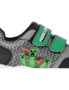 Tenis luz led Kuali Shoes para niño Minecraft