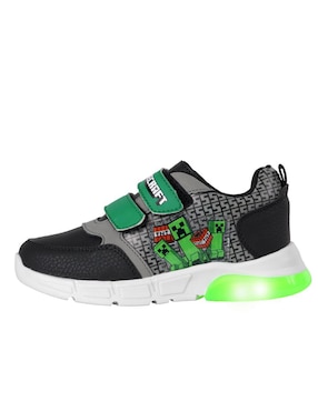Tenis luz led Kuali Shoes para niño Minecraft