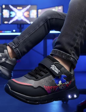 Tenis luz led Sonic The Hedgehog para niño Sonic