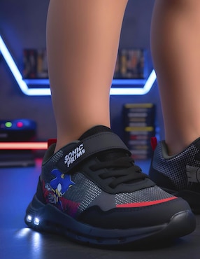Tenis luz led Sonic The Hedgehog para niño Sonic