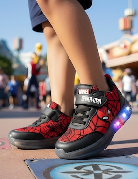 Tenis luz led Marvel para niño Spider-Man