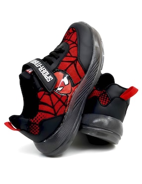 Tenis luz led Marvel para niño Spider-Man