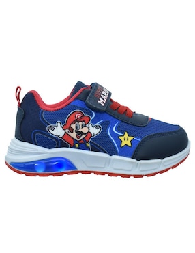 Tenis luz led Georgie Boy para niño Mario Bros