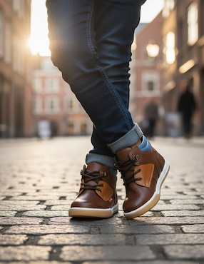 Bota de piel Ninos Trendy para niño
