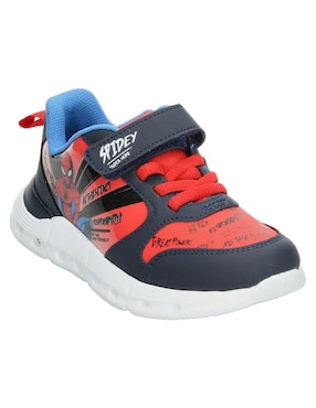 Tenis luz led Marvel para niño Spider-Man