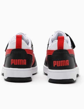 Tenis Puma para niño Rebound V6 Lo AC PS