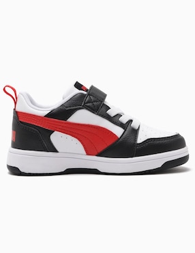 Tenis Puma para niño Rebound V6 Lo AC PS