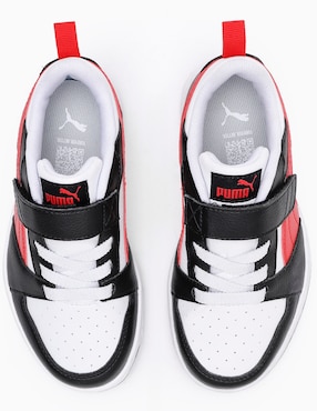 Tenis Puma para niño Rebound V6 Lo AC PS