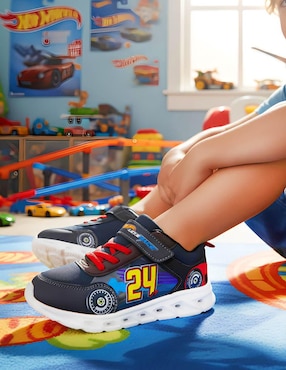 Tenis con luz Hot Wheels para niño Hot Wheels Let's Race