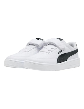 Tenis Puma infantil Court Classic Clean