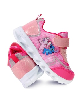 Tenis con luz LED Tropicana Licencia para niña Stitch y Ángel