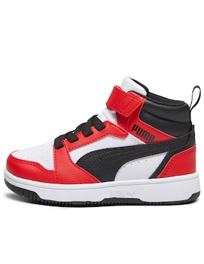 Tenis Puma para niño Rebound V6 Mid Ac Ps