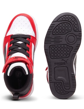 Tenis Puma para niño Rebound V6 Mid Ac Ps