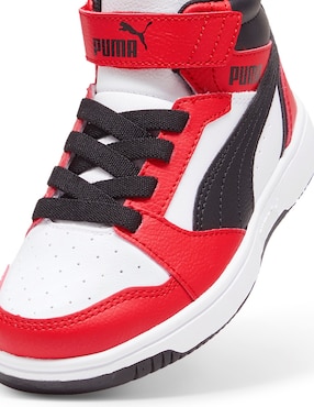 Tenis Puma para niño Rebound V6 Mid Ac Ps