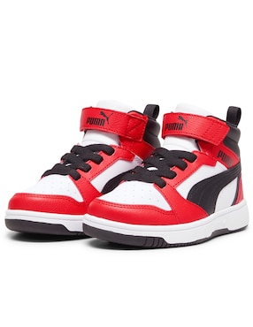 Tenis Puma para niño Rebound V6 Mid Ac Ps