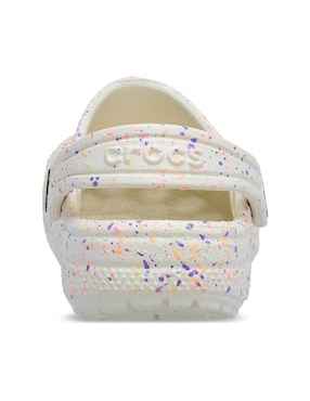 Sandalia Crocs Classic Glow Paint Splatter para niño