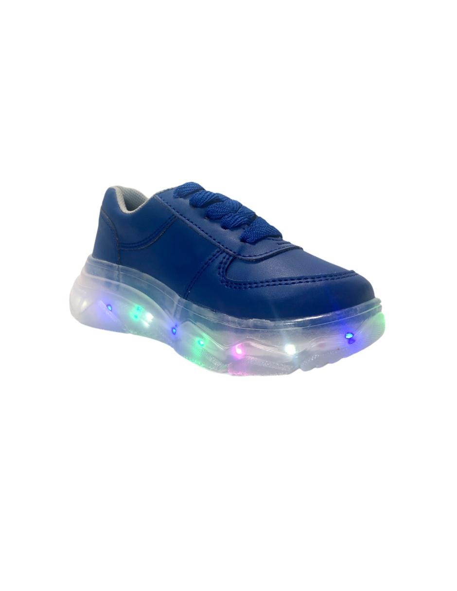 Tenis Luka Mon con luz LED para nino LMLC AZULES