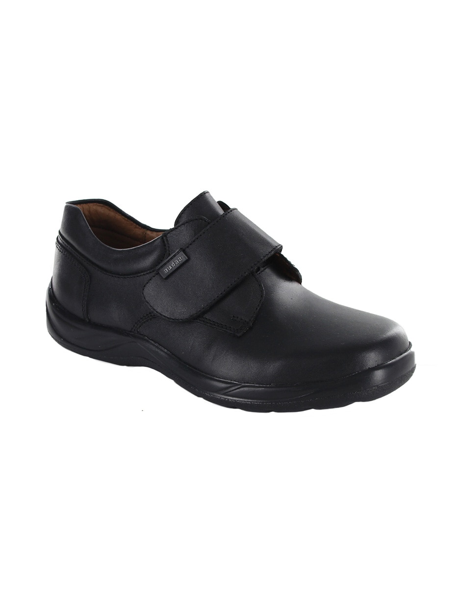 Zapato Escolar Velcro Reforzado Negro NIÑO 