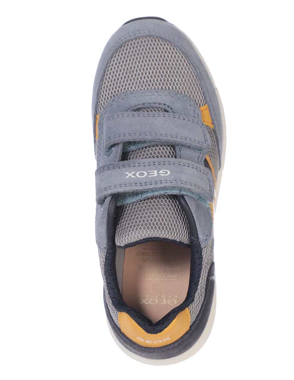 TENIS GEOX J159EA LISO AG, 18 CM, GRIS