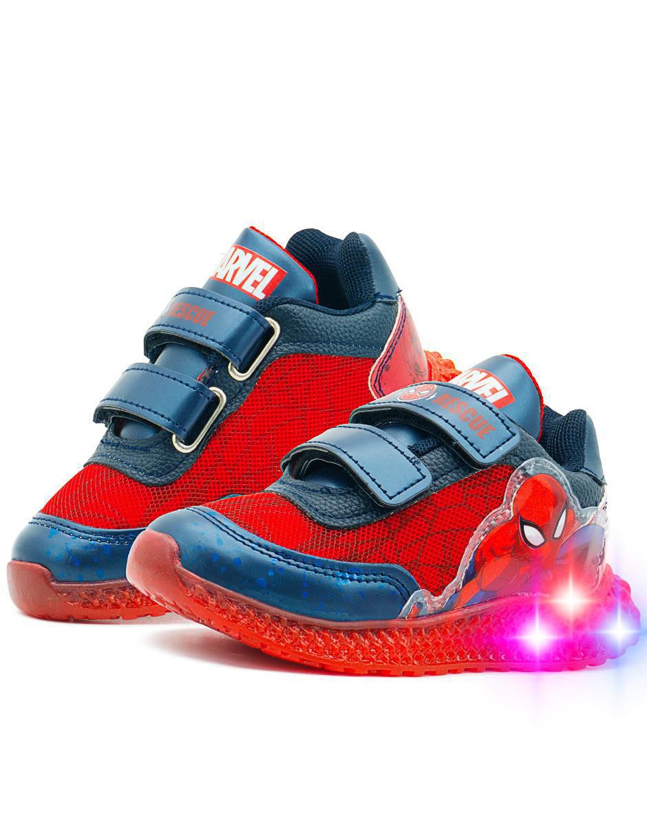 Tenis luz led para niño Marvel Spider-Man 2