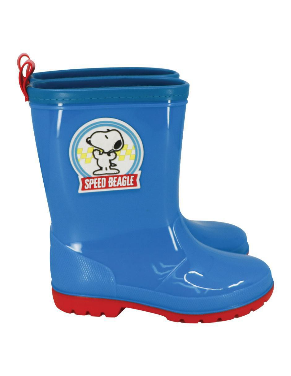 Bota de lluvia Snoopy para niño