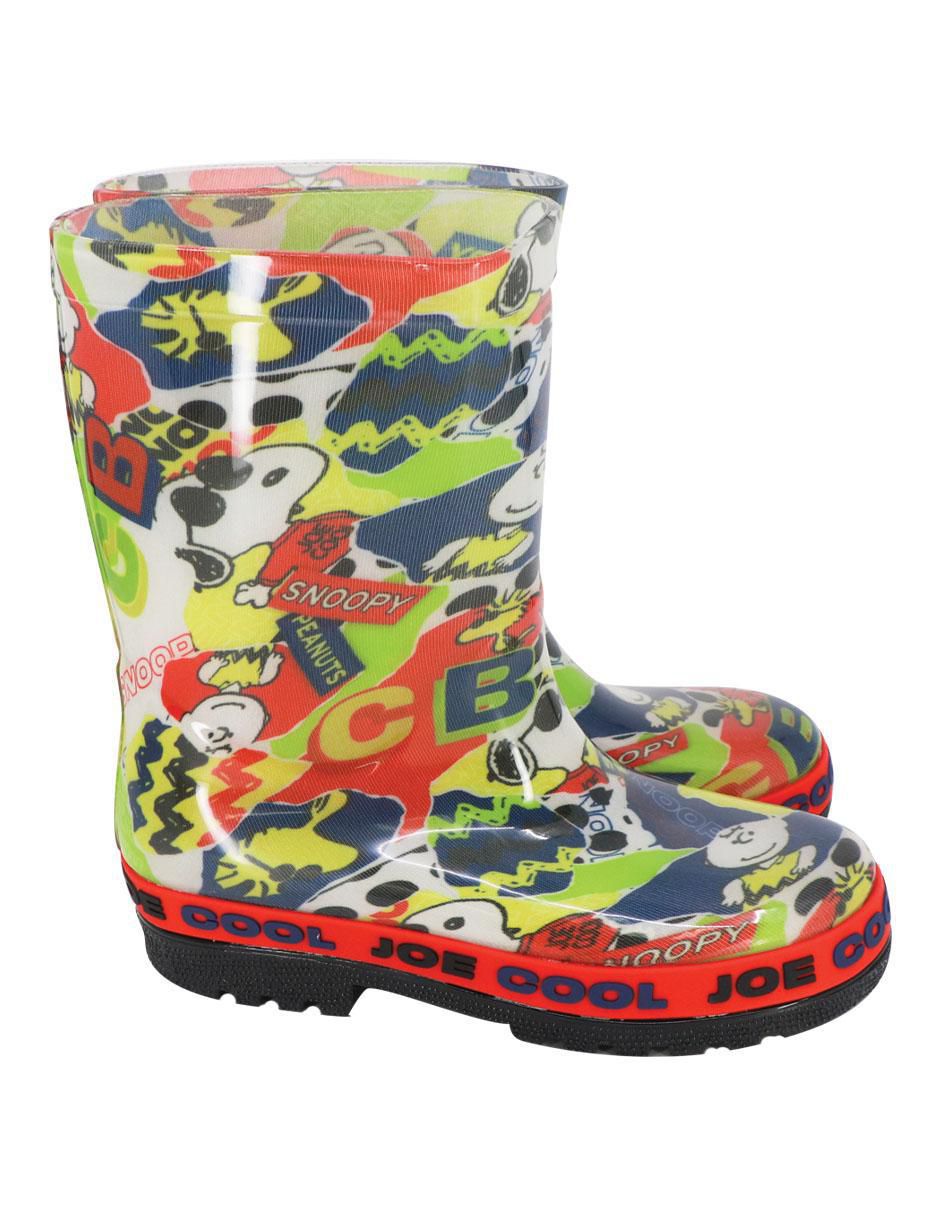 Bota de lluvia Snoopy para niño