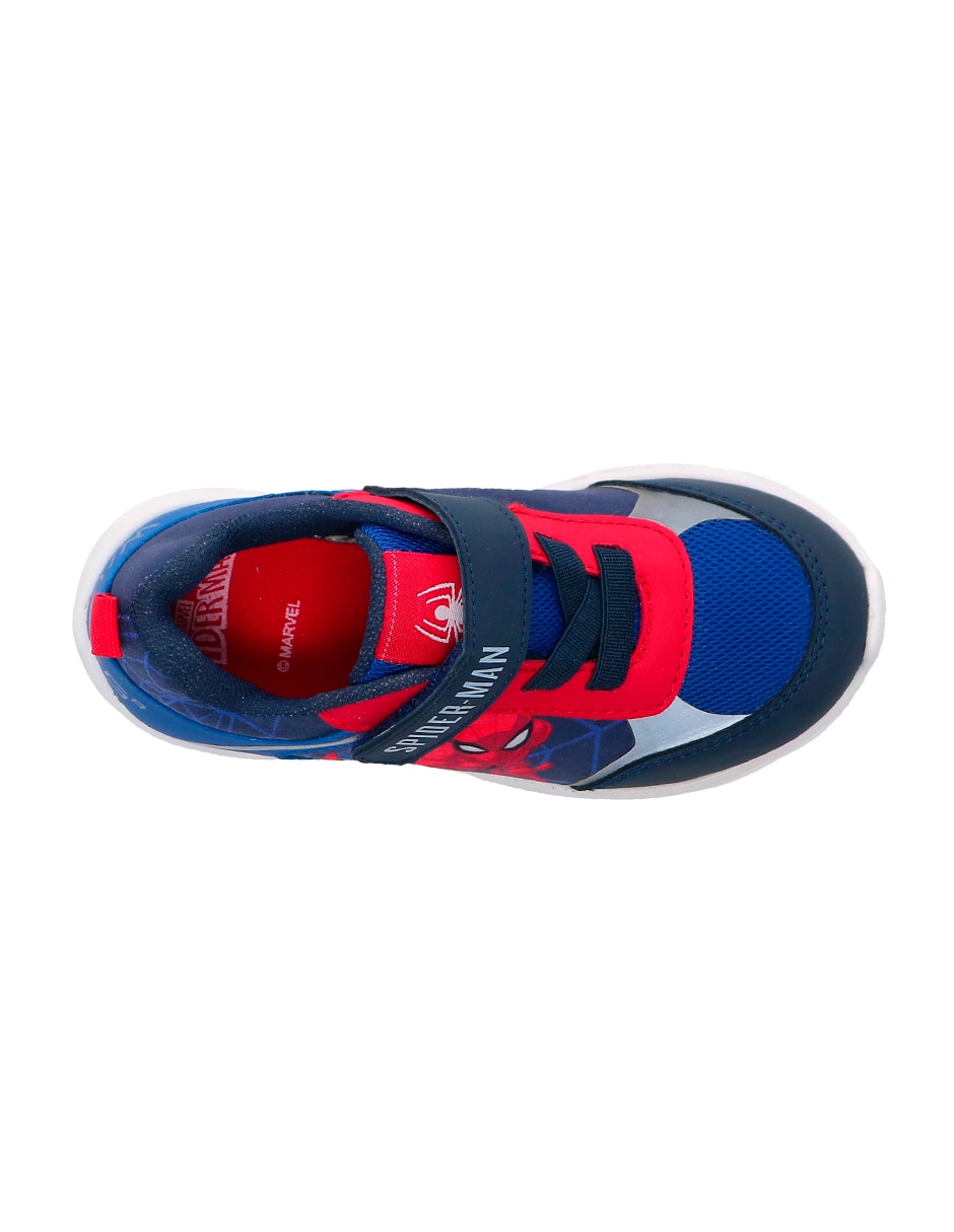 Tenis luz led para niño Spider-Man 4