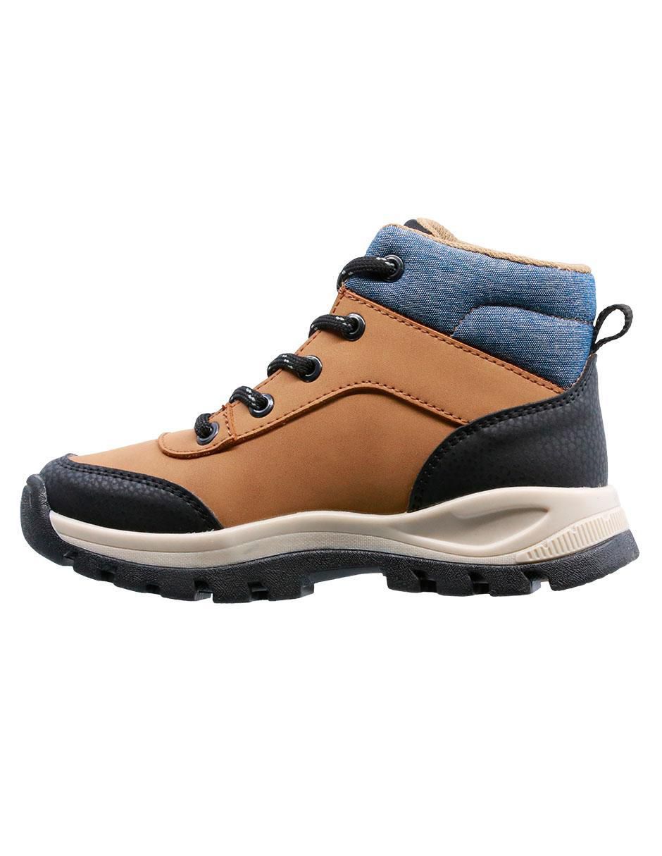 Zapato Cafe Niño Yuyin Bota Discovery Niu00f1o Cafu00e9 Con