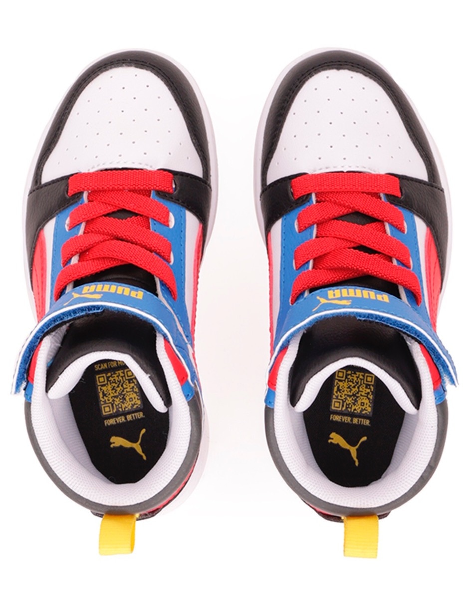 Tenis para niño Rebound V6 Mid Ac Ps 5