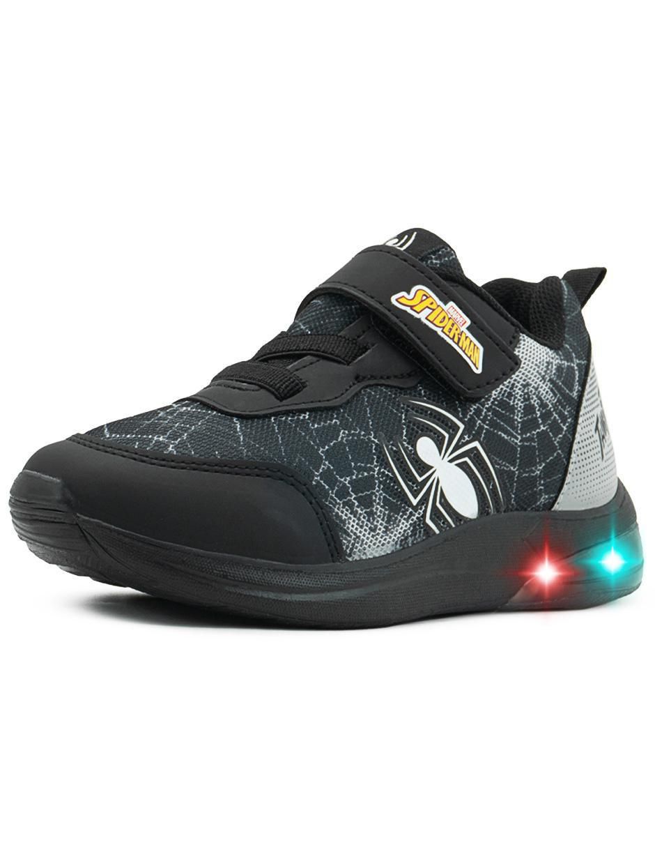 Tenis luz led para niño Marvel Spider-Man 4