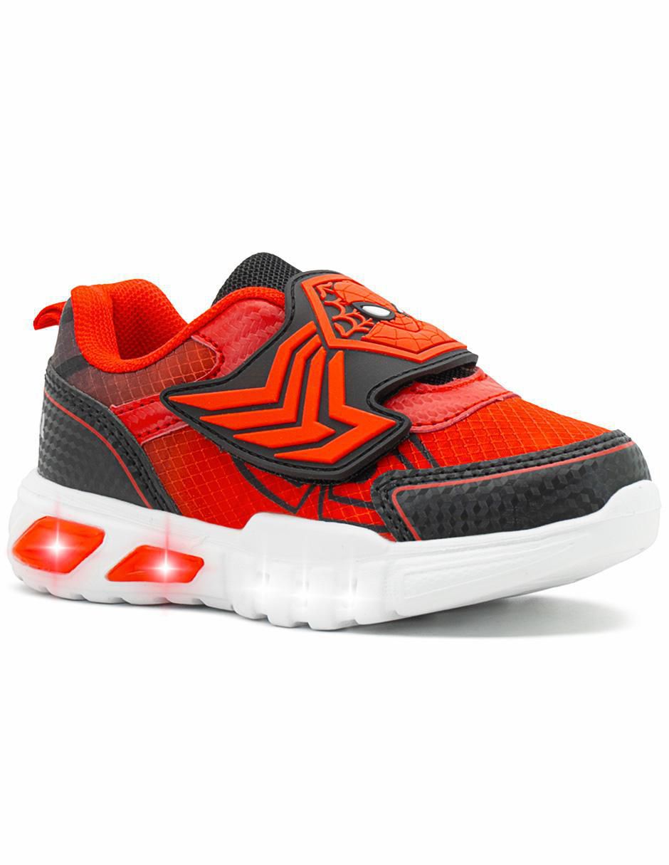 Tenis luz led para niño Marvel Spider-Man Tenis luz led para niño Marvel Spider-Man