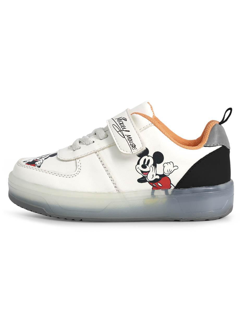 Tenis luz led para niño Mickey Mouse 3