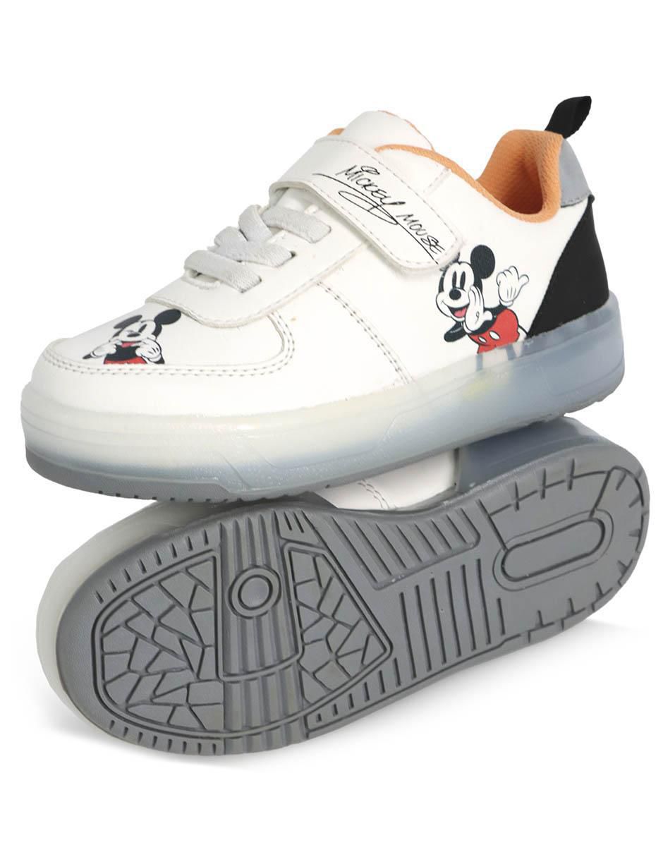 Tenis luz led para niño Mickey Mouse 4
