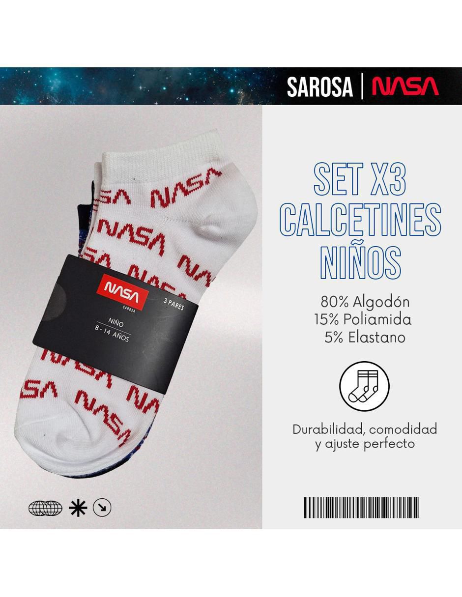 Set calcetín Nasa de algodón unisex 3 pares 3