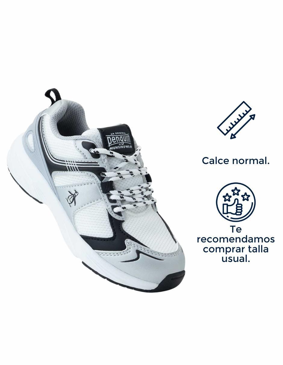 Tenis para niño Mesh Y Pu Leather 4