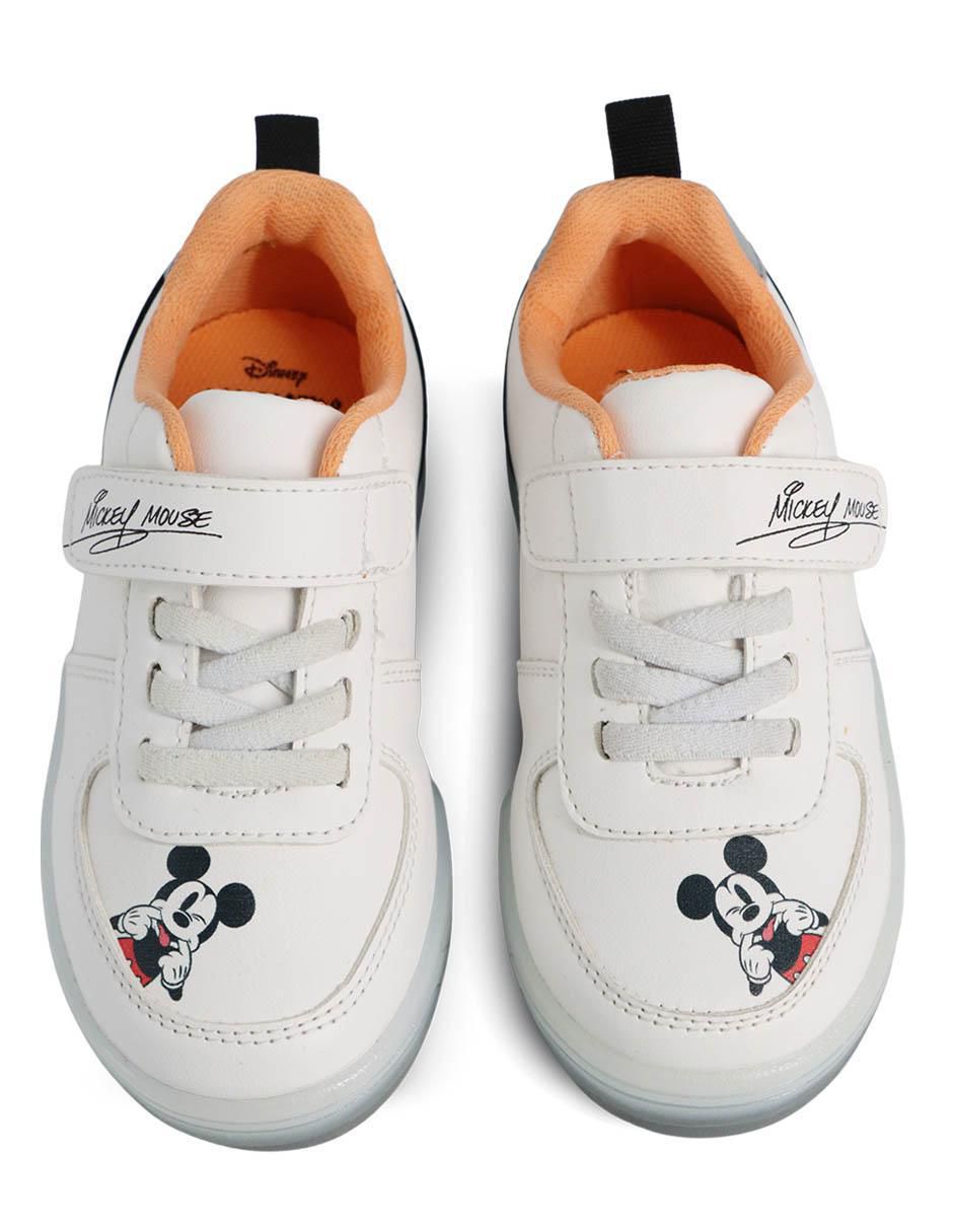 Tenis luz led para niño Mickey Mouse 8