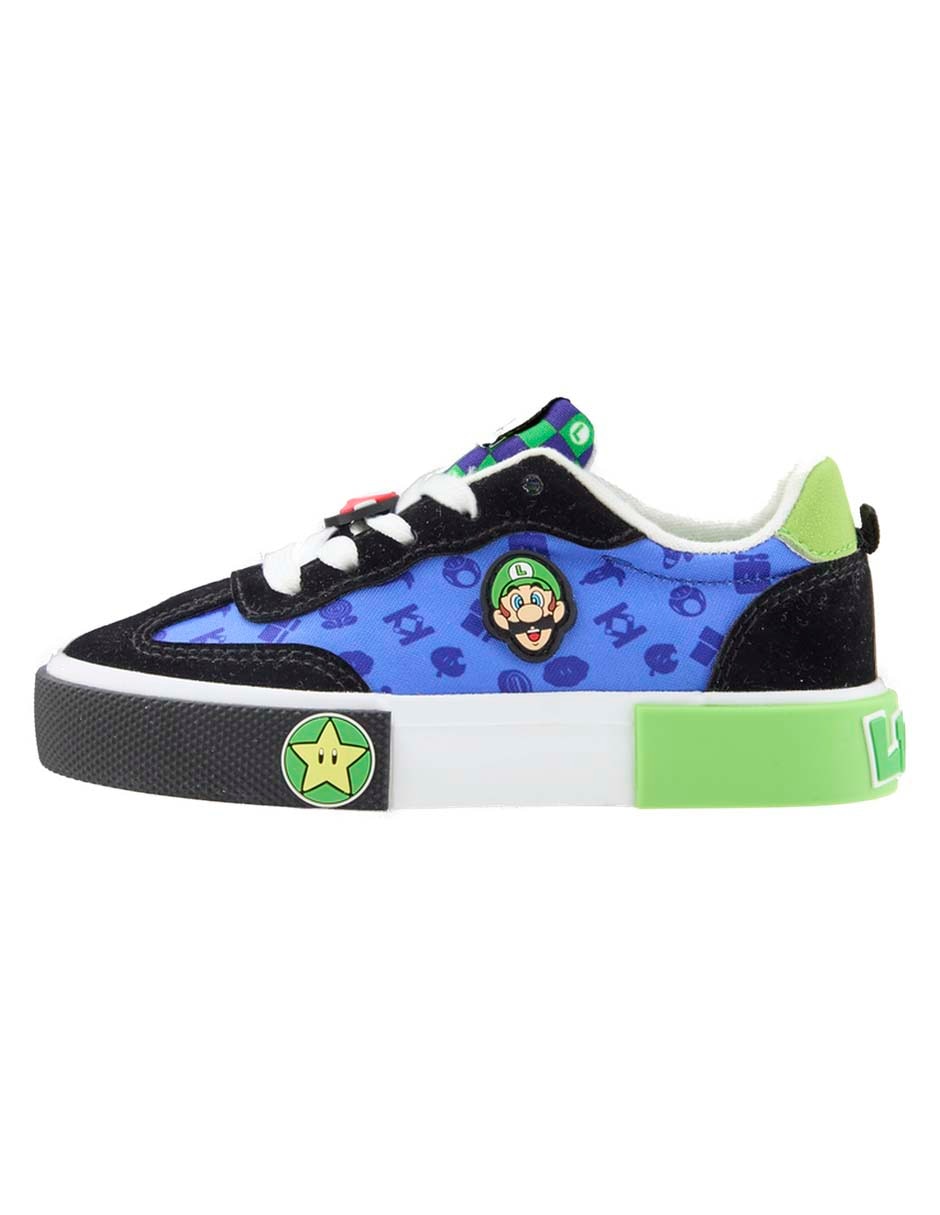 Tenis para niño Super Mario Luigi Tenis para niño Super Mario Luigi