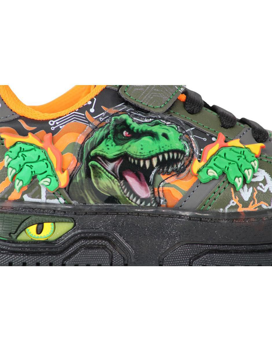 Tenis luz led para niño Dinosaurio Dino: Deluxe Xl 5